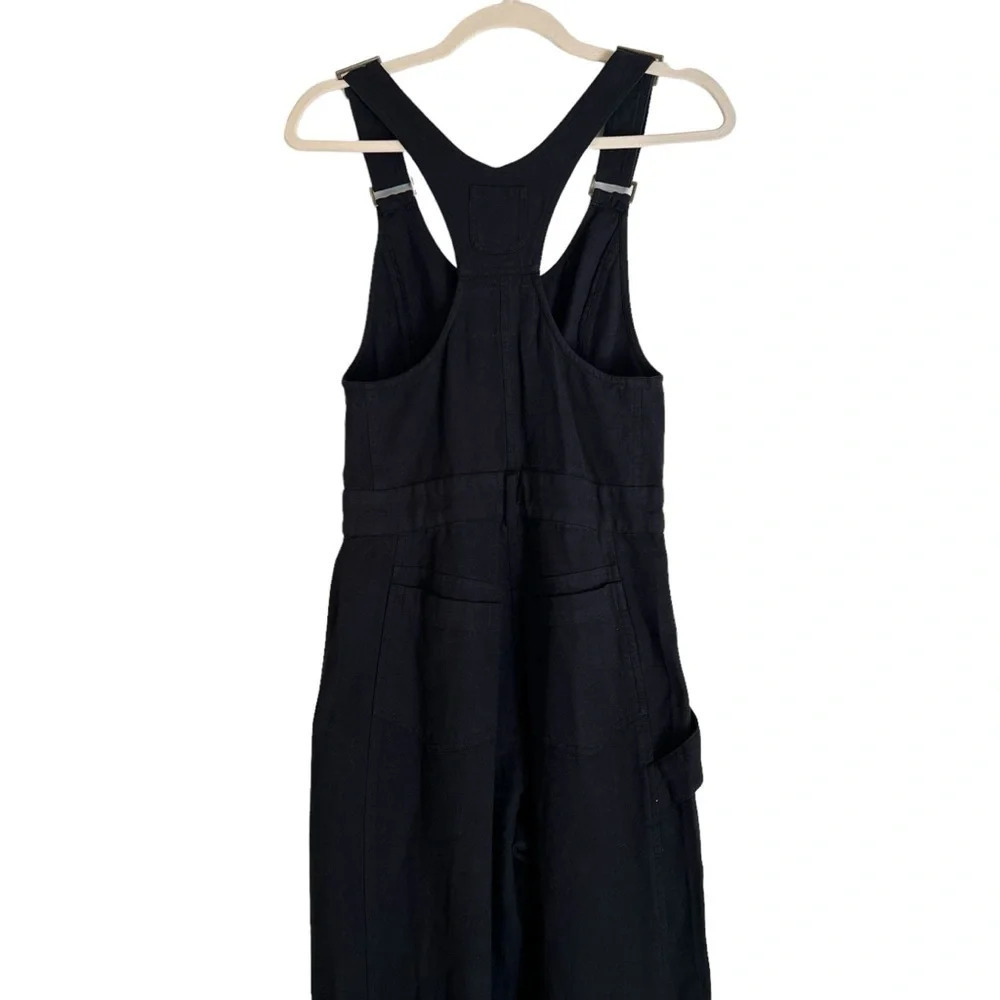 Mate the Label Organic Cotton Canvas Overalls Jet Black XS NWOT Utility Outdoor - Picture 7 of 8